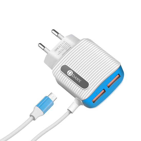DANY H-86 (2.1 AMP FAST CHARGER) Dual USB Ports Original DANY H-86 (2.1 AMP FAST CHARGER) Dual USB Ports Original